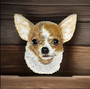 3.25" Chihuahua Portrait Dog Breed Embroidery Patch - Picture 1 of 2
