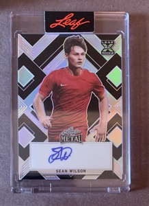 Sean Wilson 2022 Leaf Metal XRC Black Prismatic Rookie Auto RC /15