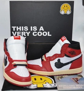 New Custom Chi-Town Very Cool One Hi White/Varsity Red/Black-Off White Rare 11.5 - Picture 1 of 10
