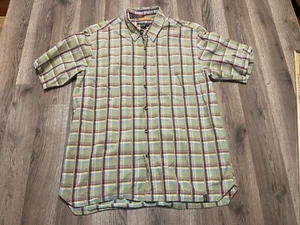 Royal Robbins Shirt, Men's Size Medium, Red Green Yellow Blue, Plaid, Button Up - Picture 1 of 8