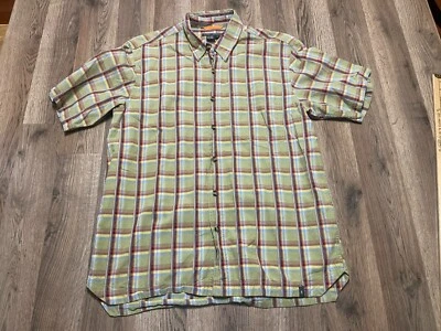 Royal Robbins Shirt, Men's Size Medium, Red Green Yellow Blue, Plaid, Button Up - Image 1 of 4