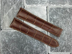 Nuovo cinturino orologio Omega 22 mm pelle marrone cinturino deployante punto marrone Seamaster - Foto 1 di 4