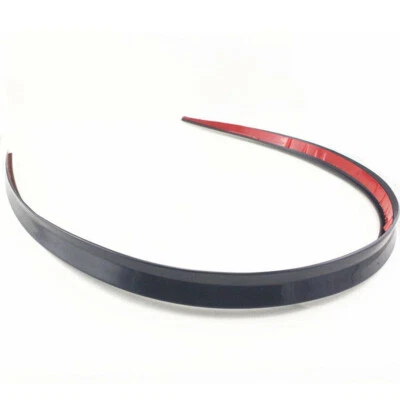 Flexible PU Car Rear Roof Trunk Spoiler Wing Lip Trim Sticker Kit 120cm Durable - Image 1 of 4