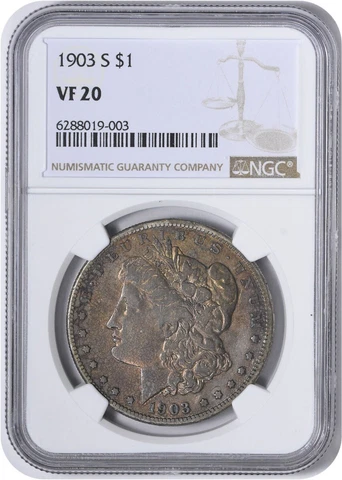 1903-S Morgan Silver Dollar VF20 NGC Cover