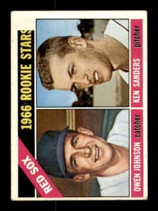 1966 Topps #356 Owen Johnson/Ken Sanders VG/VGEX RC Rookie Red Sox Red Sox Rooki