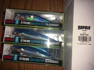 RAPALA SALTWATER x-RAP 14er----3 SILBERBLAU FARBIGE ANGELKÖDER - Bild 1 von 1