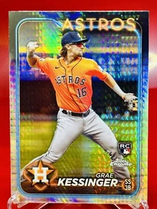 2024 Topps Chrome Rookie Prism Refractor Card #193 - Grae Kessinger - Astros RC! - Picture 1 of 2