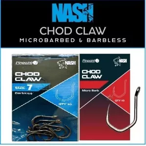 NASH TACKLE PINPOINT CHOD KRALLENHAKEN - ALLE GRÖßEN | NEU - Microbarbed/Barbless - Bild 1 von 9