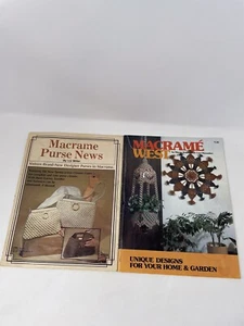 Vintage 1979 Macrame Purse News Sixteen New Designer Purses Macrame West 1975 - Picture 1 of 13
