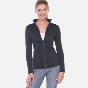 NEW $158 Prismsport Peplum Track Jacket - YOGA GYM FITNESS - Navy Blue - Picture 1 of 4