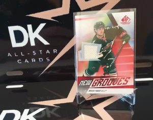 BROCK FABER 2023-24 SP Game Used NEW GROOVES ROOKIE JERSEY RC red fragment NG-10 - Bild 1 von 5