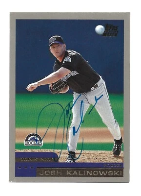 Josh Kalinowski AUTOGRAPH Colorado Rockies 2000 Topps Traded #T45 AUTO Baseball - Image 1 of 2