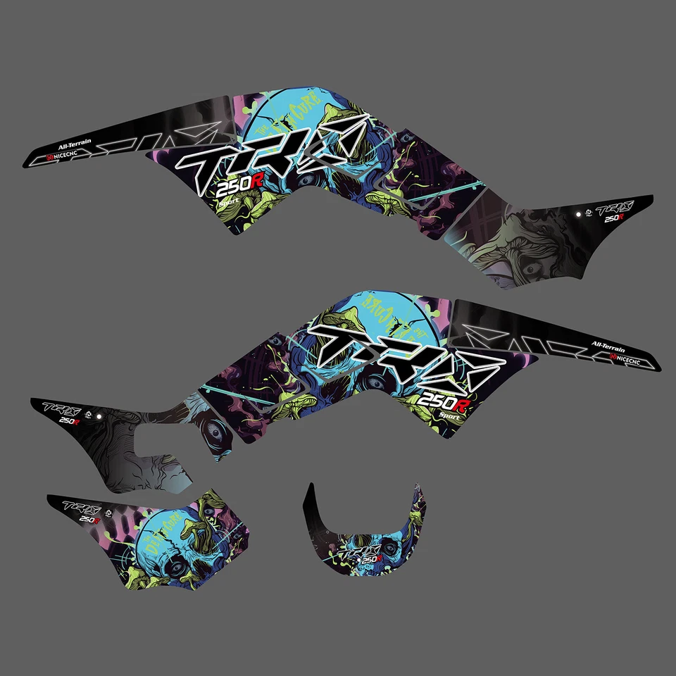Calcomanías adhesivas gráficas ATV para Honda TRX250R 1986 1987 1988 1989 FourTrax 250 Foto 1 de 1