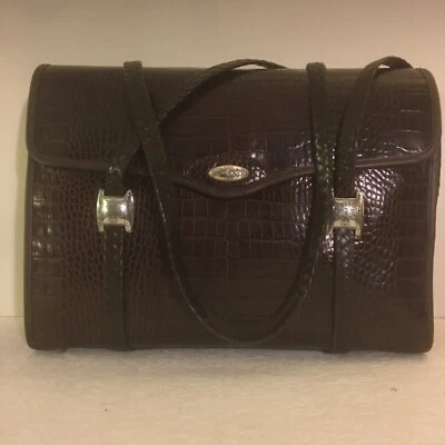 "Брайтон для бизнеса" наплечная сумочка gen.croc эмблема кожи Серебряная пластина hardw. - Изображение 1 из 4