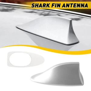 For 2015-2019 Hyundai Sonata-Elantra Ebony Shark Fin Roof Antenna Cover Silver - Picture 1 of 12