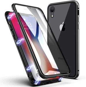 Coque Magnétique Avant+Arrière Verre Trempé 360 pour iPhone 13 12 XR X 11 Pro - Photo 1/15