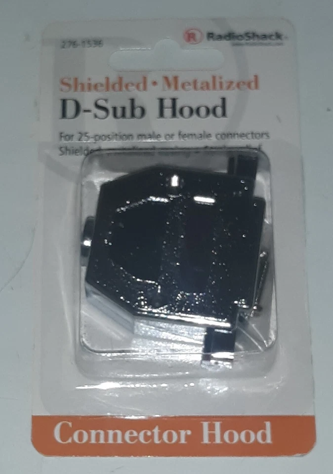 RadioShack 276-1536 25-Position Male or Female Shielded Metalized D-Sub Hood - Image 1 of 3