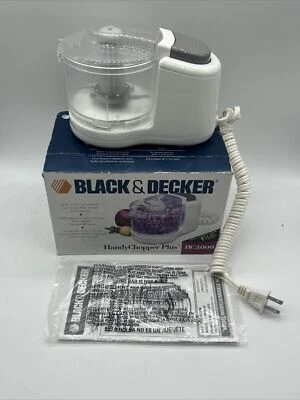 Black & Decker Handy Chopper Plus HC3000 White Countertop Food Processor Clean! - Image 1 of 4