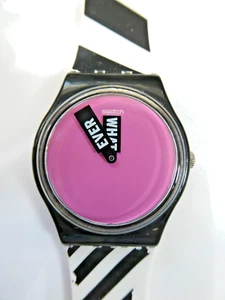A Superb 2015 Swatch Watch GB284 WHEN-EVER, New Battery, Box, Papers, Working - Picture 1 of 13