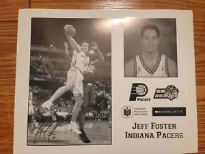 Jeff Foster foto originale squadra emessa Indiana Pacers promo 8x10 - Foto 1 di 1