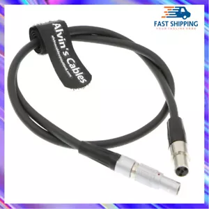 2 Pin Male to Mini XLR 4 Pin Female Power Cable For TV Logic Monitor ARRI RED - Picture 1 of 7