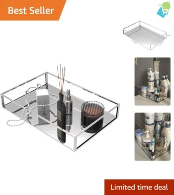 Chic Gold Mirror Tray - Perfect for Makeup, Jewelry Storage & Vanity Display - Image 1 of 4