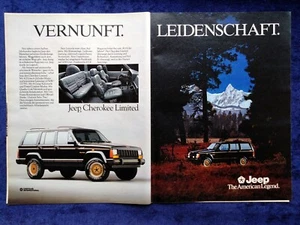 Jeep Cherokee, Limited, originale Werbung aus 1989  Doppelseitig! - Picture 1 of 2
