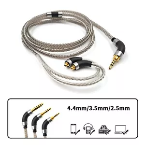 Cavo audio argento OCC per FiiO FH3 FX15 JD7 FDX FH15 FH9 FH5s Pro FF5 FH11 FA7S - Foto 1 di 18