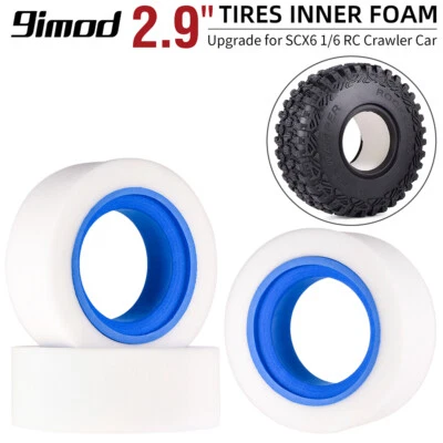 RC Tires Foam for Axial SCX6 JLU Wrangler 1/6 RC Crawler Fit 2.9" Wheel Tires - Image 1 of 4