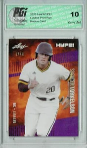 Spencer Torkelson 2020 Leaf HYPE! #41A Purple SP Only 10 Made Rookie Card PGI 10 - Picture 1 of 1