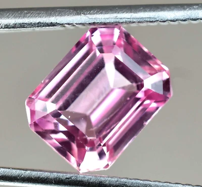 Natürlich Rosa Kunzit 5.75 Karat Smaragd Umwerfend Zertifiziert Lose Edelstein - Bild 1 von 4