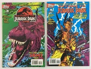Topps Comics Return to Jurassic Park 2 Comic lot # 3 + 5 1995 Topps 8.0/9.0 - Picture 1 of 2