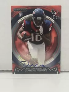 2013 Topps Strata Red #94 DeAndre Hopkins auto /26 Rookie RC - Picture 1 of 4