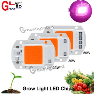 220V 110VAC 20/30/50W Full Spectrum LED COB Chip Grow Light Plant Growth Lamp - Picture 1 of 6