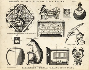 Toy Theatre - Original Sheet - Pollock's Jack the Giant Killer Trick No.3 c1900 - Picture 1 of 1