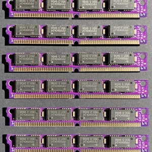 2pcs PurpleRAM new 8MB kit (2x4MB) 64pin GWORLD SIMM low profile memory modules - Picture 1 of 6