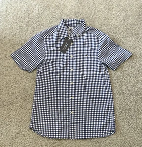 NWT-Vineyard Vines Men’s On The Go Short Sleeve Button Down Shirt Gingham Sz XS - Picture 1 of 7