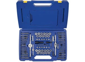 Irwin 26376 76-teiliges Maschinenschraube/Bruch/Metrisch Gewindebohrer + Sechskant Schneideisen-Set - Bild 1 von 3