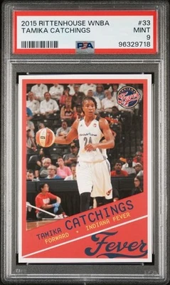 2015 Rittenhouse WNBA #33 Tamika Catchings PSA 9 Indiana Fever - Image 1 of 2