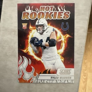 2025 Panini Score Tyler Warren Hot Rookies, #15 Indianapolis Colts RC C8 - Bild 1 von 2