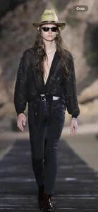 Saint Laurent Men’s Raffia Cowboy Hat. 59/L. $650 - Picture 1 of 8