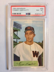 1954 BOWMAN TOMMY UMPHLETT # 88 PSA NM-MT 8 - Picture 1 of 2