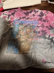 VTG R.L. Stine Goosebumps Mummy T Shirt Size XL Purple And Gray Tye Die See Imag - Picture 1 of 13