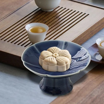 Ceramic Dessert Stand Footed Fruit Bowl for Chocolate Dessert Table Cupcakes - Image 1 of 2