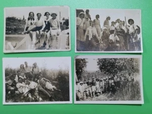 1932s 1930s Jewish Judaica Palestine 4x Photos Pioneers Trip - Picture 1 of 11