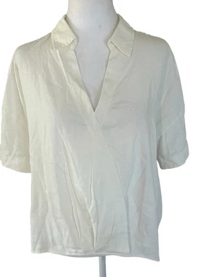 Top Cable & Gauge Studio mezcla lino blanco talla L Foto 1 de 4