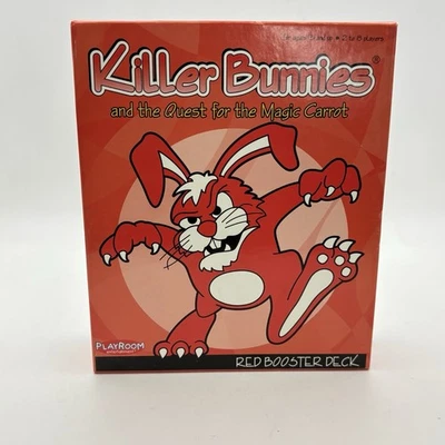 Killer Bunnies Red Booster Pack Playroom Entertainment Pre Owned. Incomplete. - Image 1 of 4