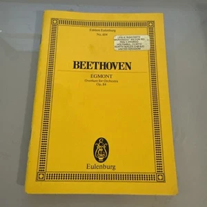 No. 604 BEETHOVEN Egmont Overture for Orchestra - Edition Ernst EULENBURG Score - Picture 1 of 1