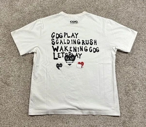 Comme des Garcons Play Shirt Herren Gr. XL Herz Logo T-Shirt weiß - Bild 1 von 7
