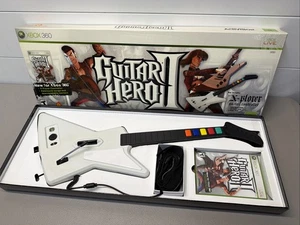 Guitar Hero 2 Bundle - Microsoft Xbox 360 Gitarre, Spiel & Gurt Originalverpackt! Getestet! - Bild 1 von 18